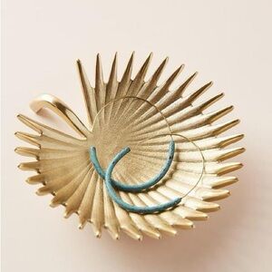 anthropologie gold catchall dish
